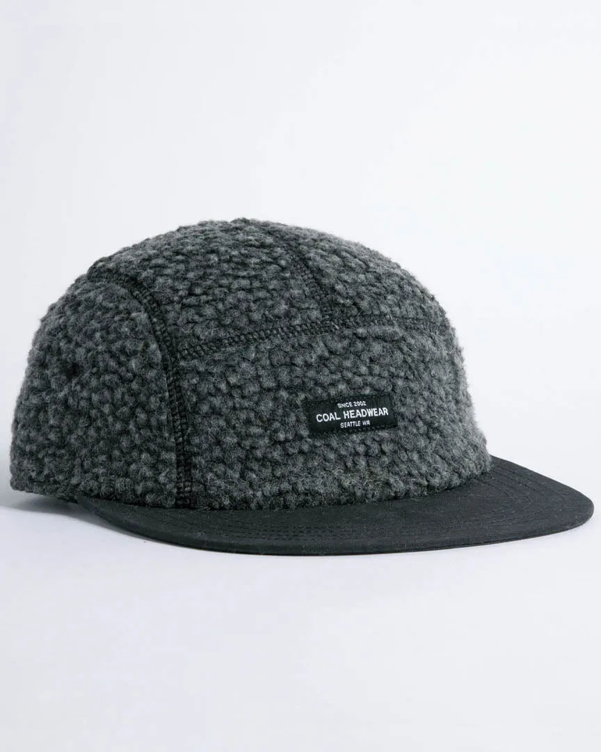 Linus Fleece 5 Panel Cap - Black