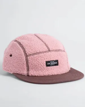 Linus Fleece 5 Panel Cap - Dusty Rose