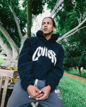 Loiter Sherpa Hoodie Black