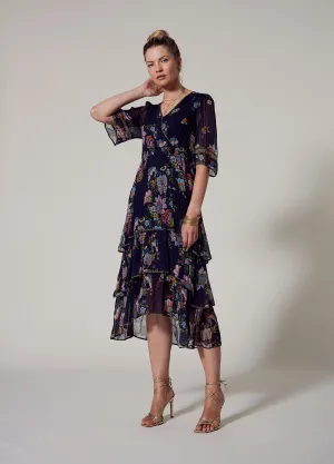 Loobies Story Gala Layered Dress - Indigo