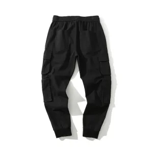 Man Fall Outfits Cargo Pants Functional Multi-Pocket Loose Jogging Tappered Work Clothes Casual Pants Men