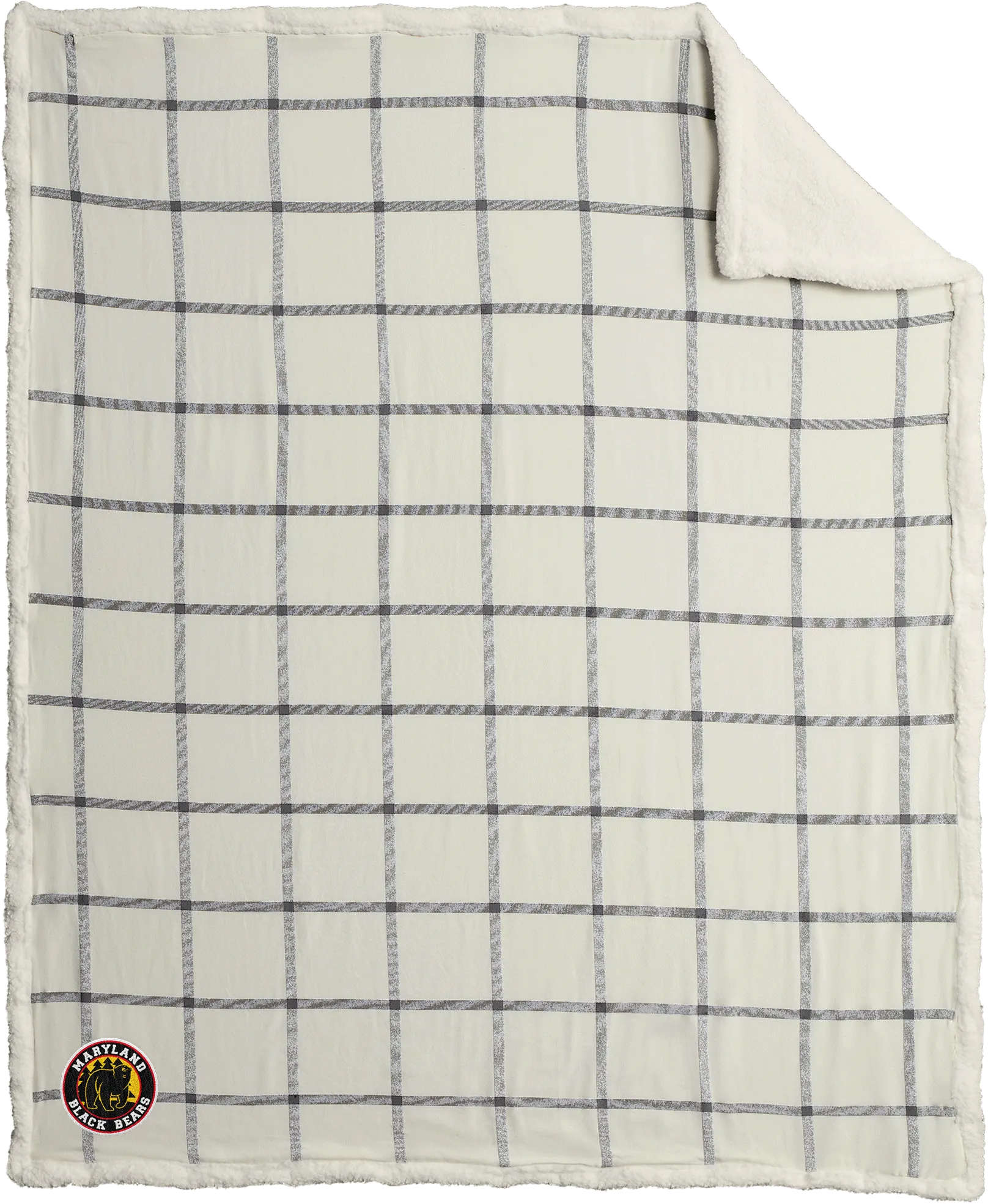 Maryland Black Bears Flannel Sherpa Blanket