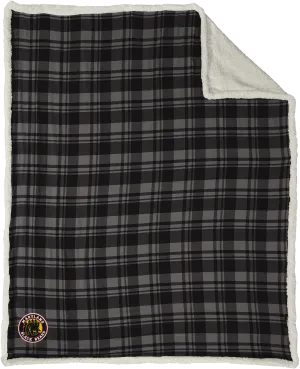 Maryland Black Bears Flannel Sherpa Blanket