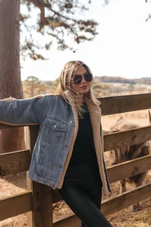 Melina Denim & Sherpa Jacket