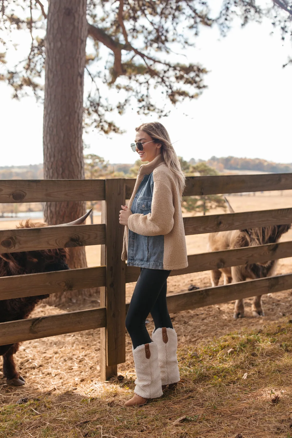 Melina Denim & Sherpa Jacket