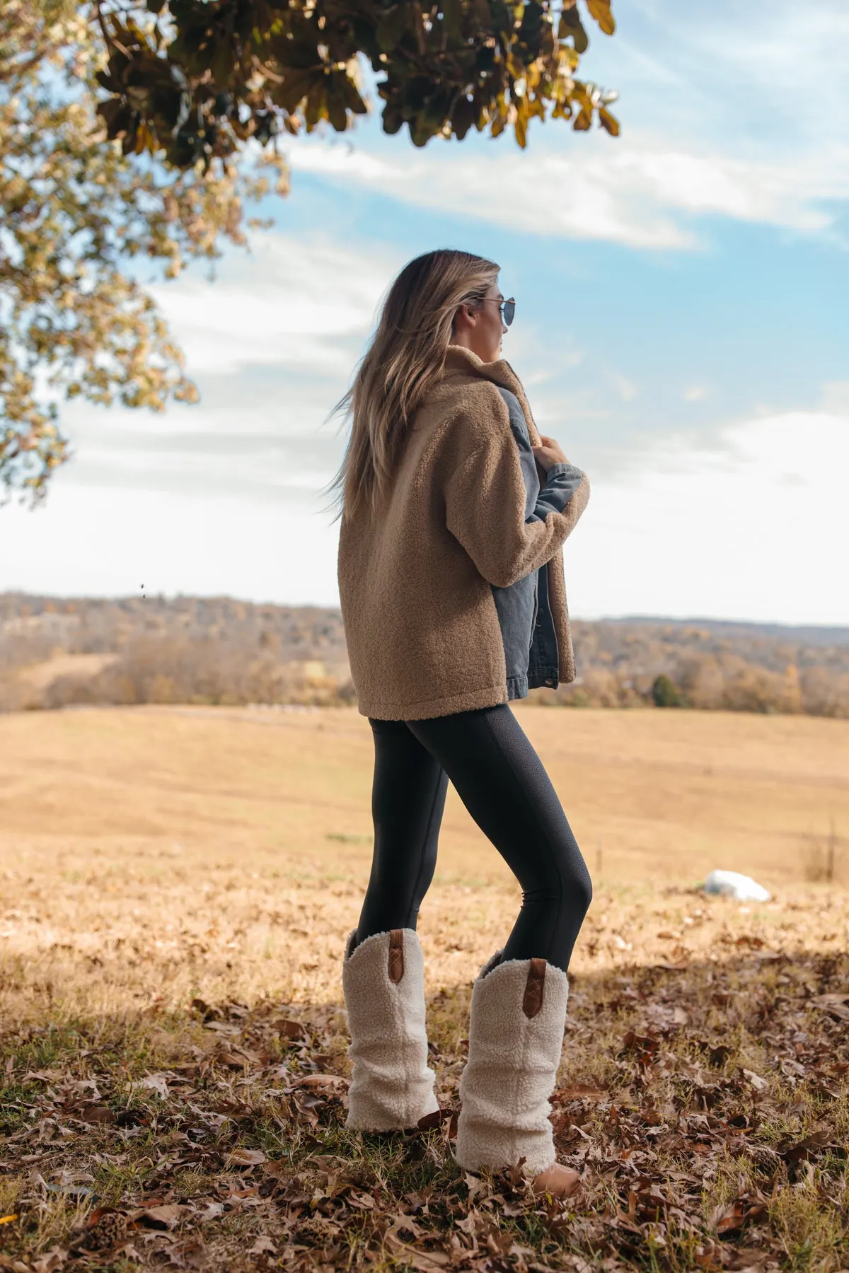 Melina Denim & Sherpa Jacket