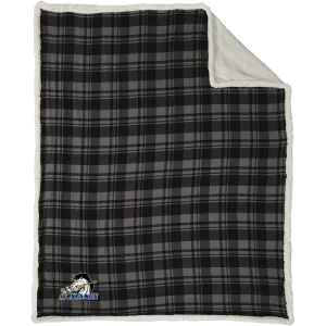 Mid-State Mustangs Flannel Sherpa Blanket