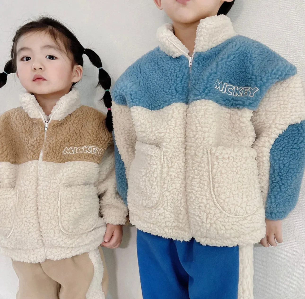 Mouse Sherpa Jacket | Blue
