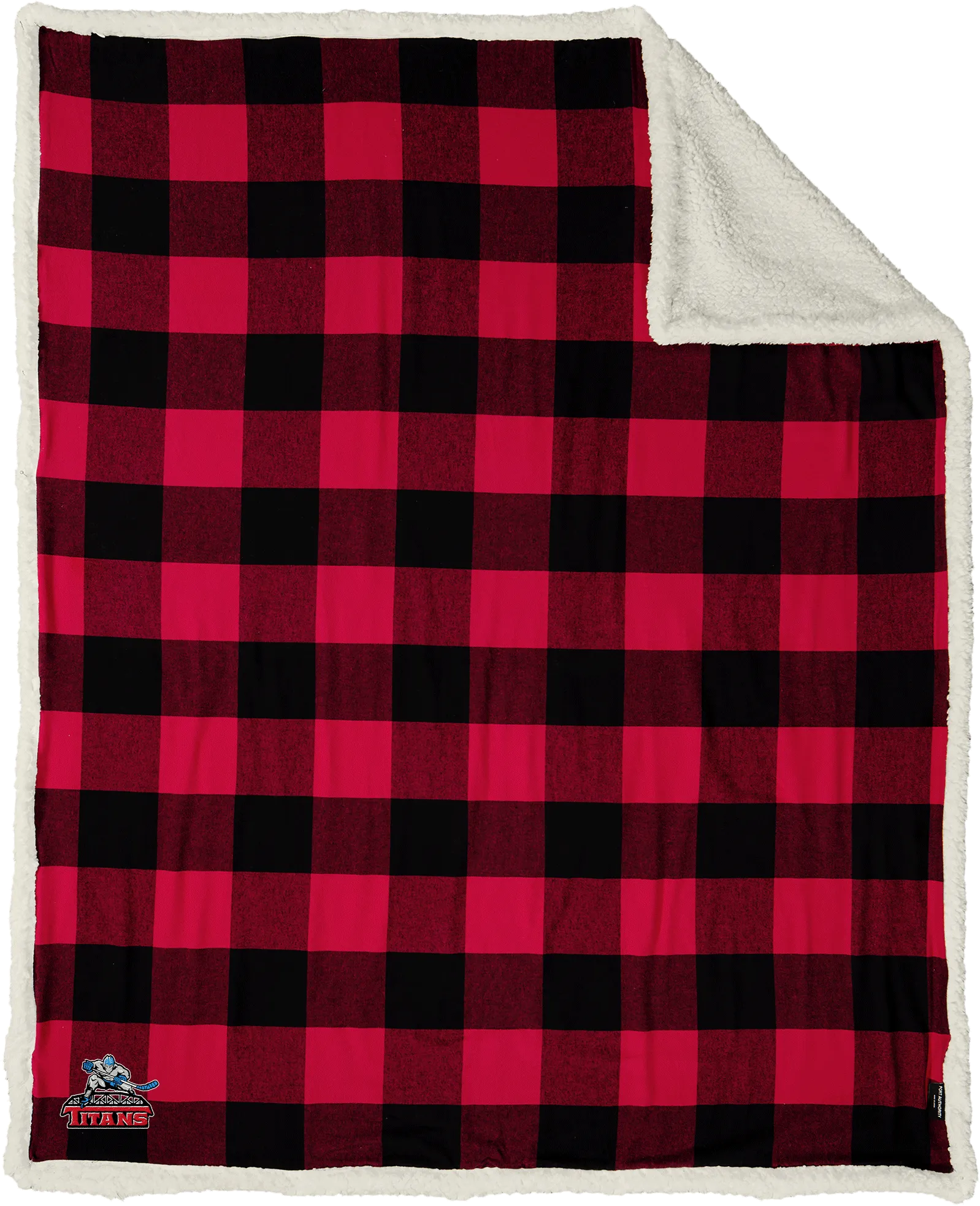 NJ Titans Flannel Sherpa Blanket