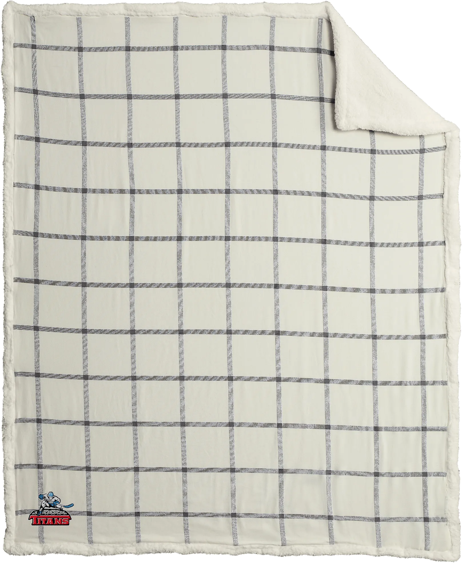 NJ Titans Flannel Sherpa Blanket