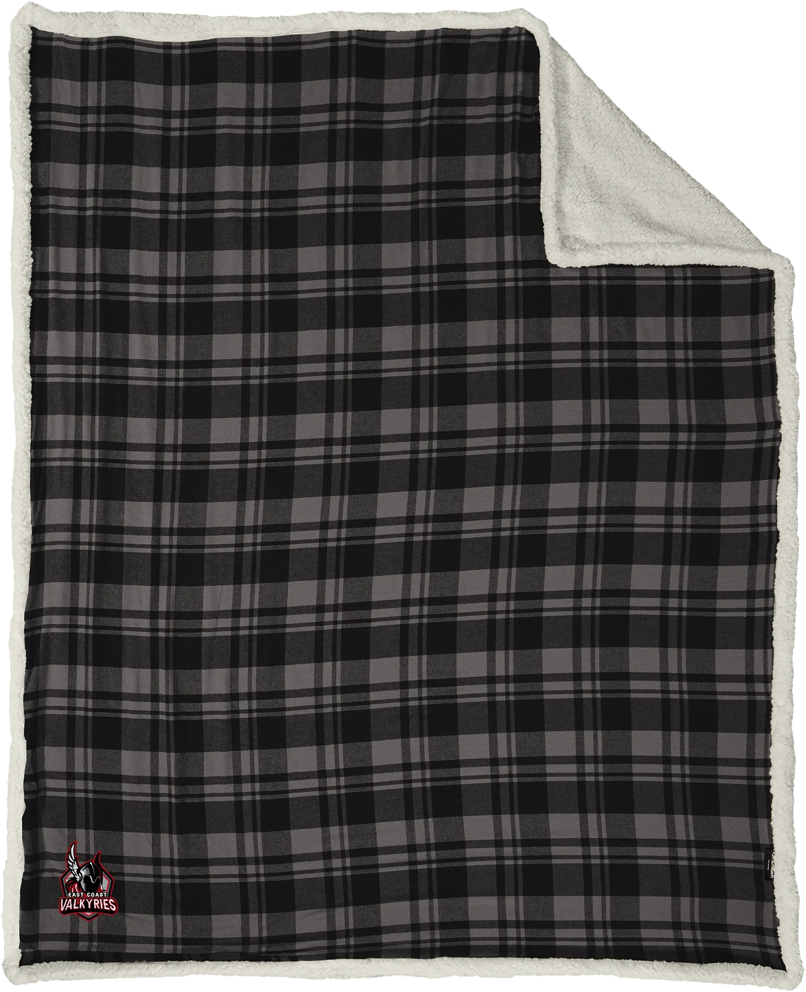 NJ Valkyries Flannel Sherpa Blanket