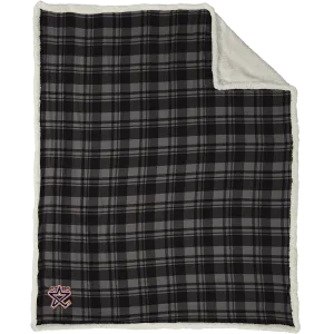 NY Stars Flannel Sherpa Blanket