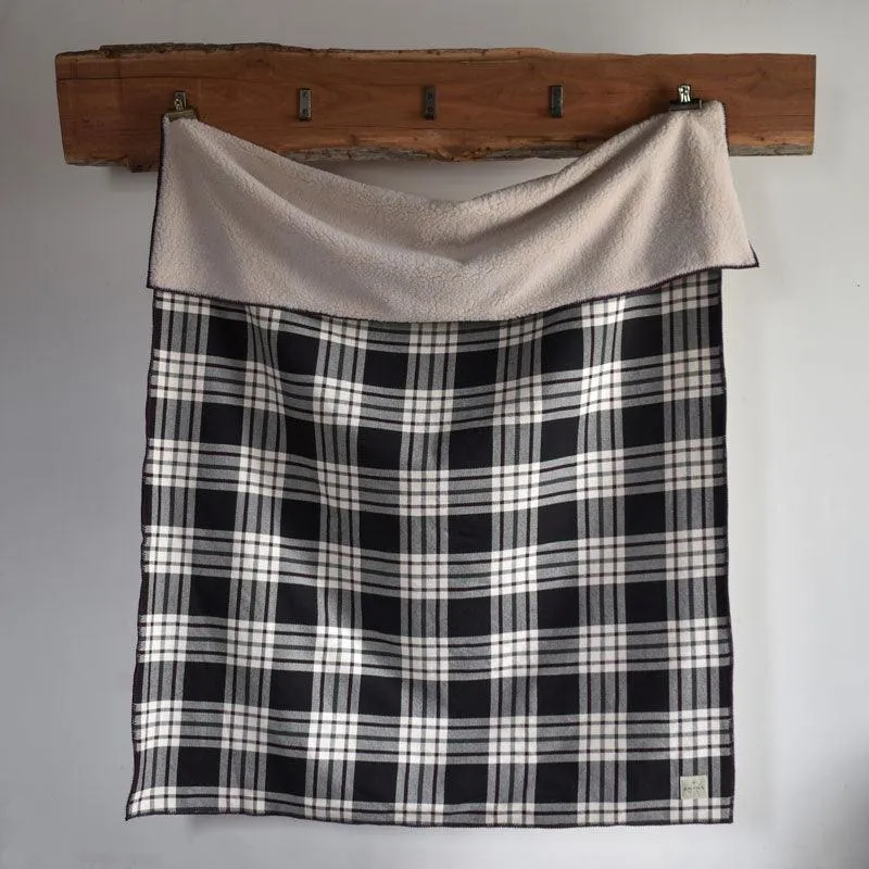 Off the Grid Cotton Throw with Sherpa Backing