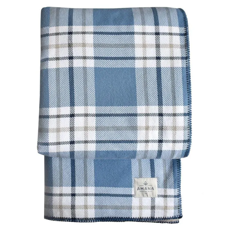 Off the Grid Cotton Throw with Sherpa Backing