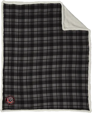 Palmyra Black Knights Flannel Sherpa Blanket