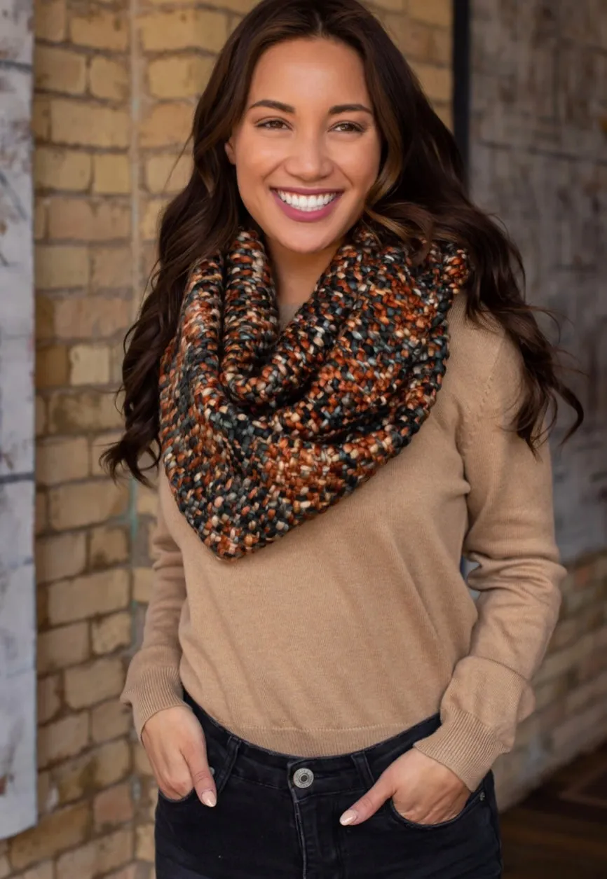 Parker Loom Woven Infinity Scarf
