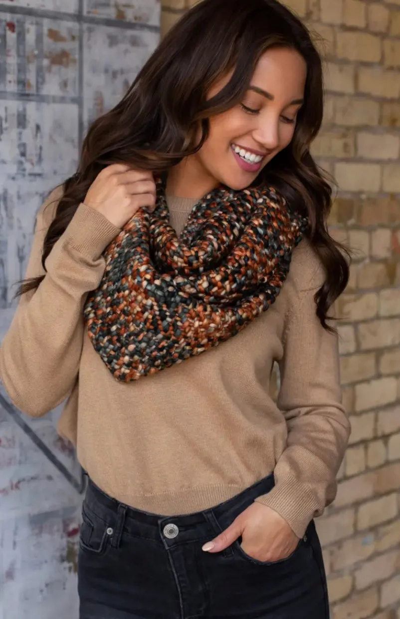 Parker Loom Woven Infinity Scarf