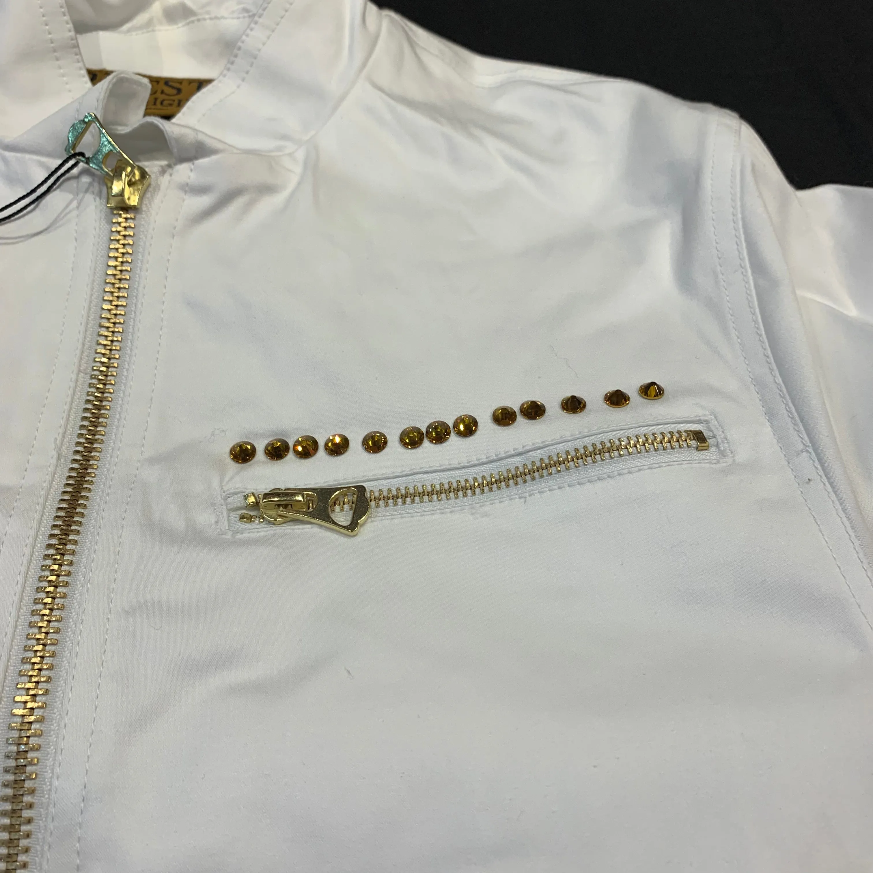 Prestige Men's White Gold Crystal Jacket