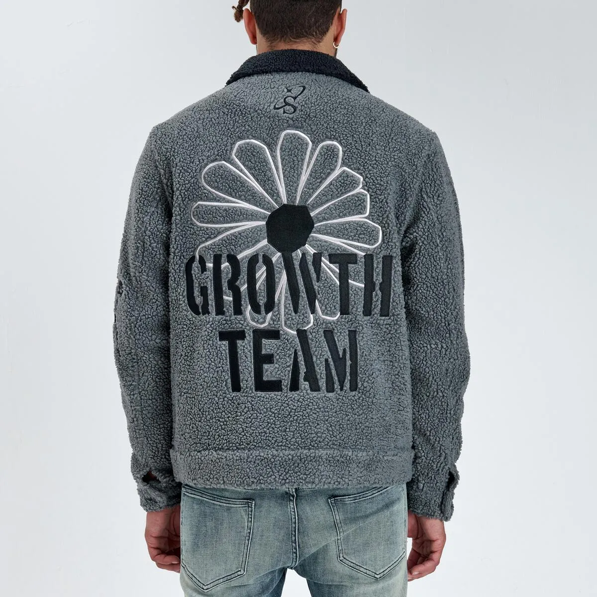 "Growth" Sherpa Jacket - Gunsmoke