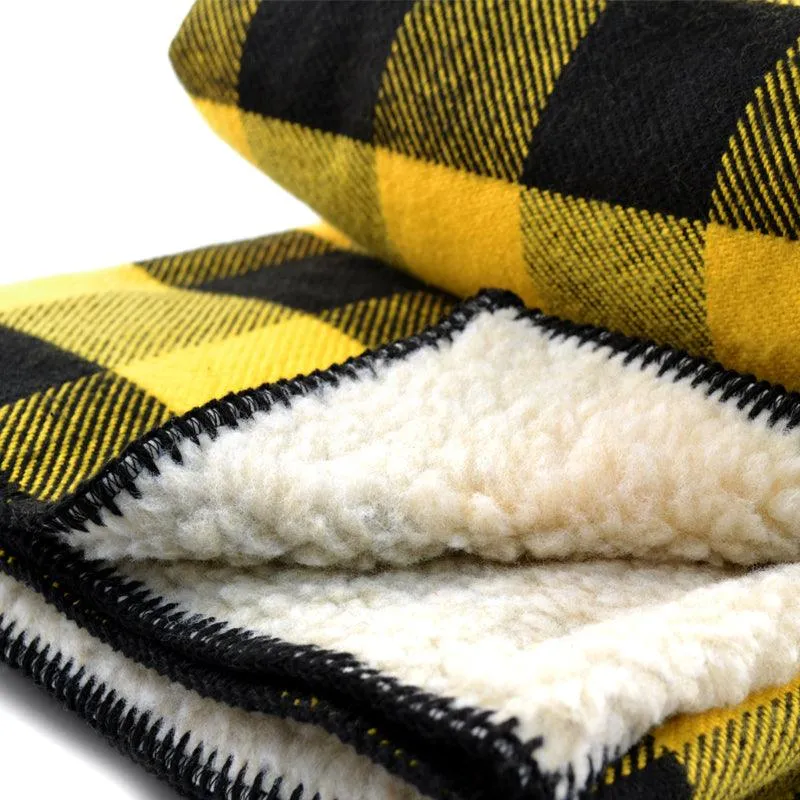 Rob Roy Cotton Throw with Sherpa Backing