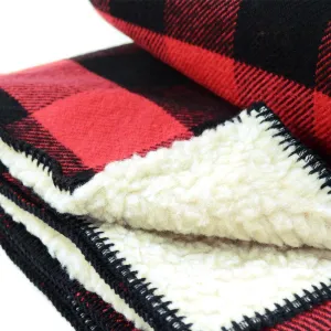 Rob Roy Cotton Throw with Sherpa Backing