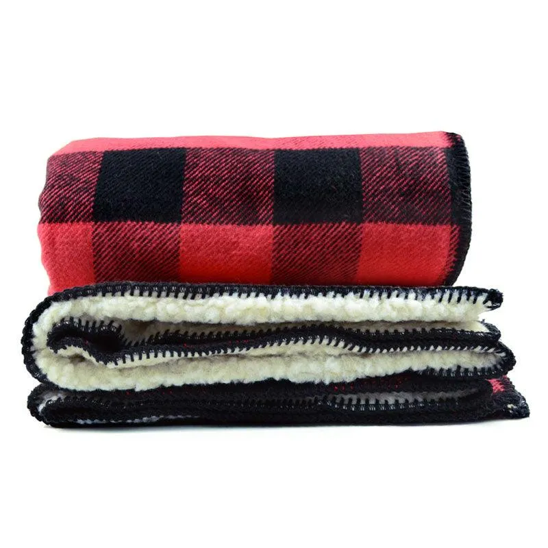Rob Roy Cotton Throw with Sherpa Backing