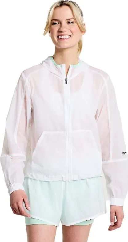 Saucony Women&#x27;s Elevate Packaway Jacket White | Buy Saucony Women&#x27;s Elevate Packaway Jacket White here | Outnorth
