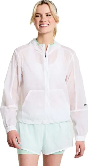 Saucony Women&#x27;s Elevate Packaway Jacket White | Buy Saucony Women&#x27;s Elevate Packaway Jacket White here | Outnorth