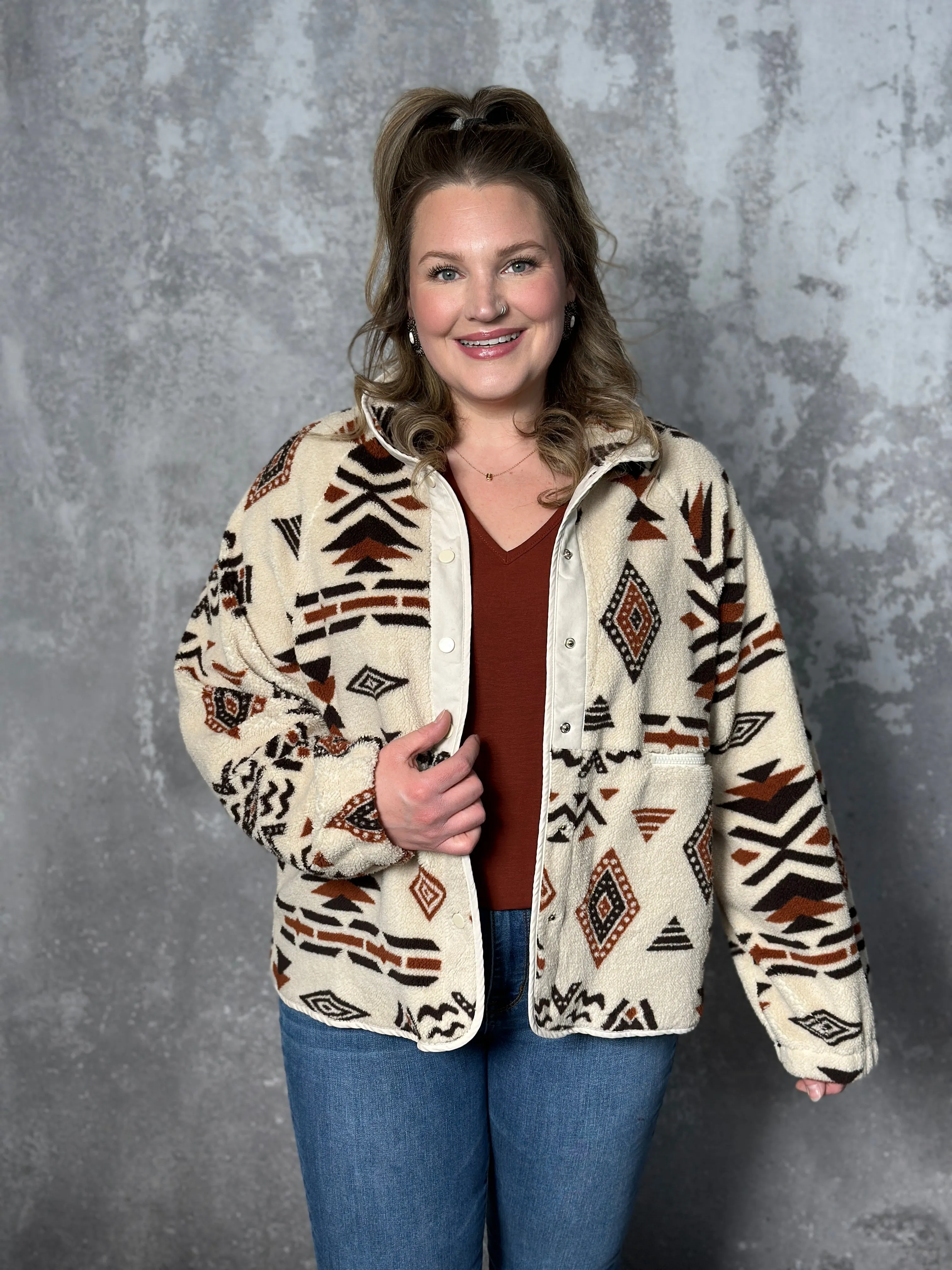 Sherpa Aztec Jacket