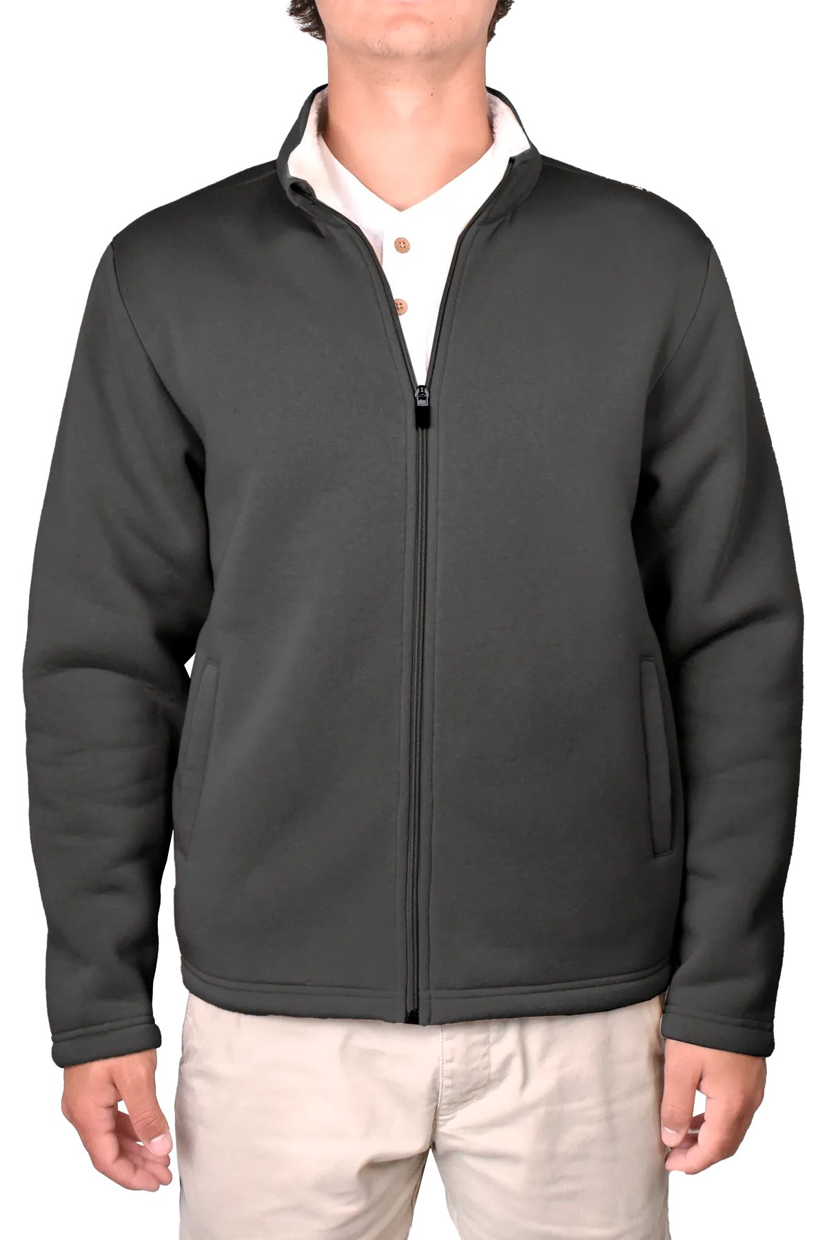 Sherpa Bonded Fleece Cardigan