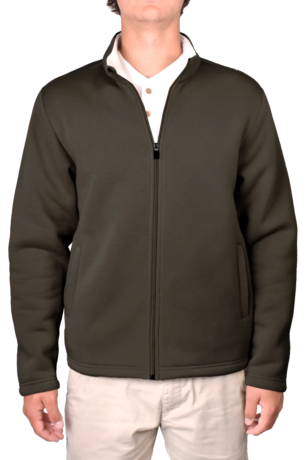Sherpa Bonded Fleece Cardigan