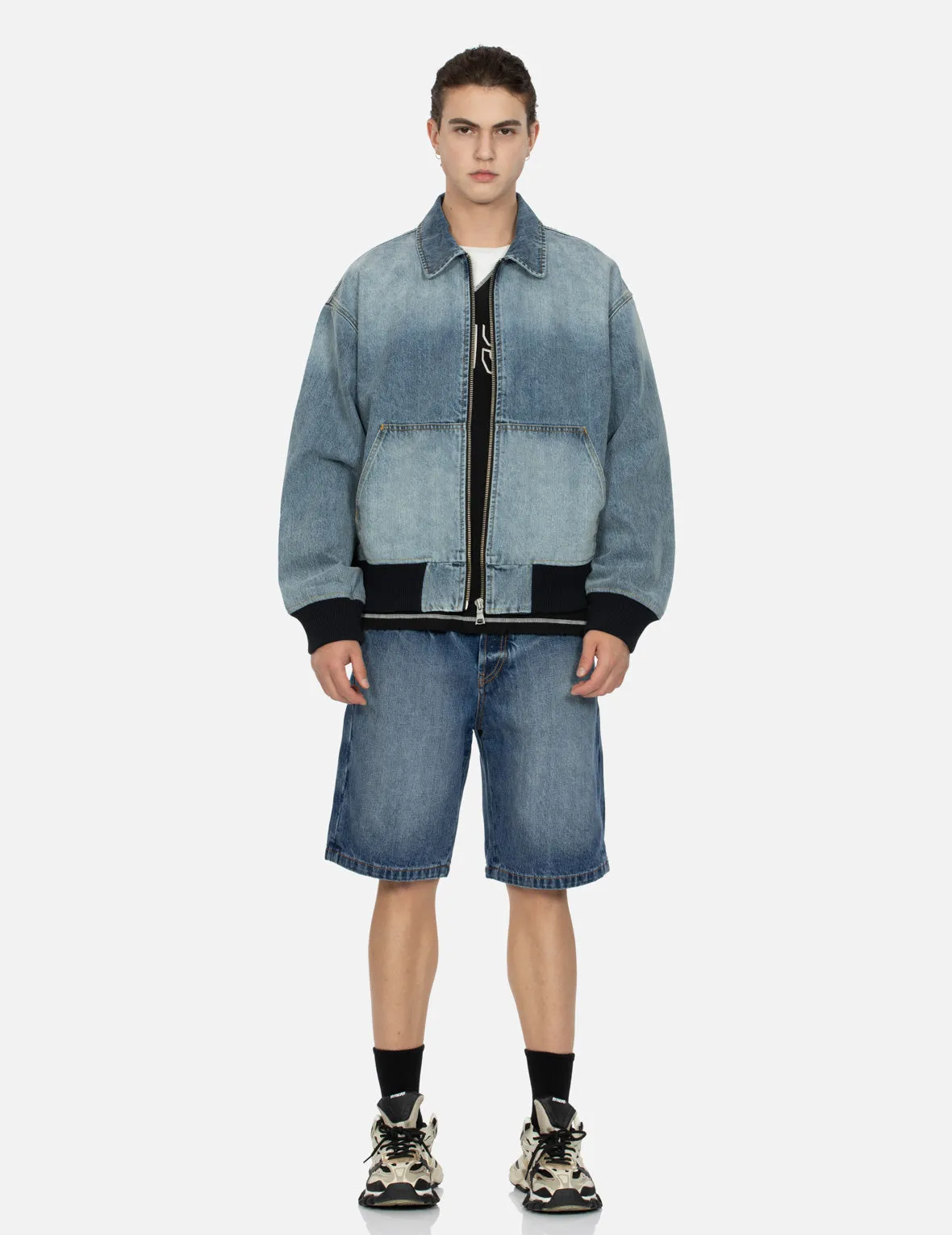 Sherpa Daicock Straight Fit Denim Shorts