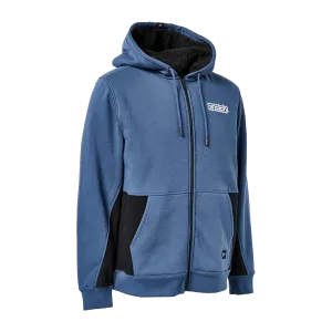 Sherpa Hoodie Lined Zip Petrol