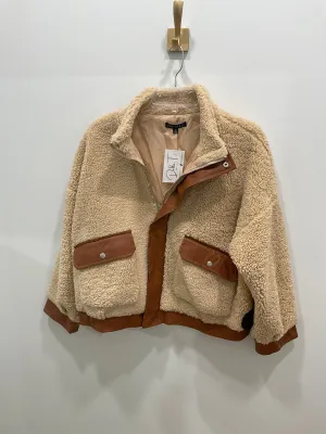 Sherpa Pleather Contrast Jacket