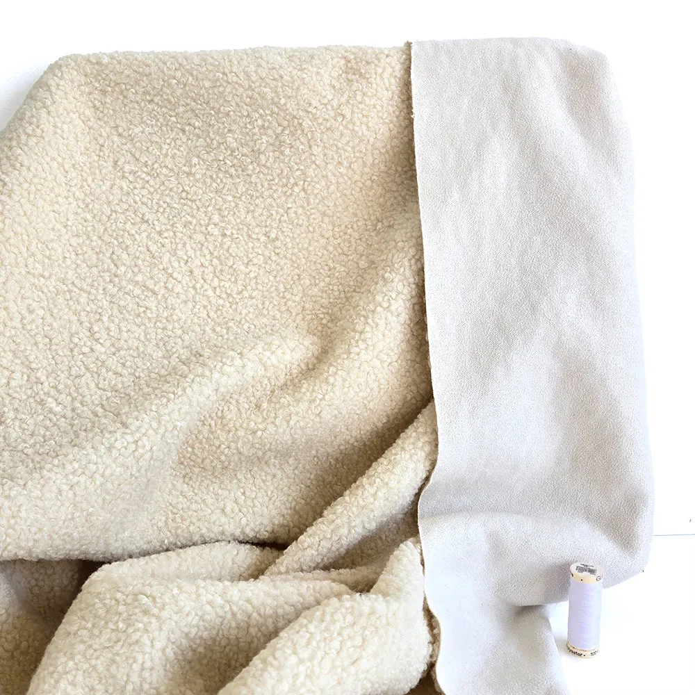 Sherpa Suede | Ivory Snow