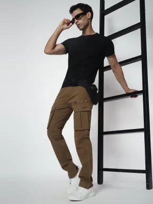 SLIM EIGHT POCKETS CARGO BROWN