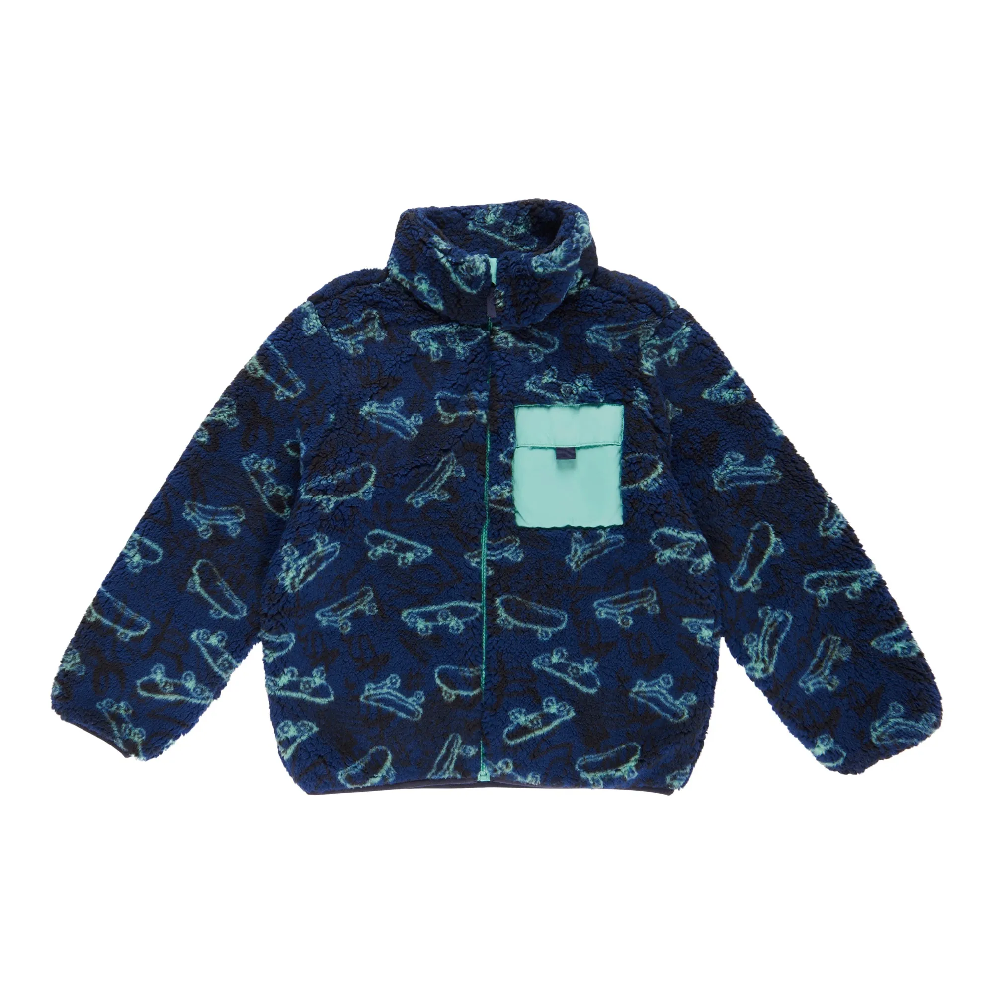 SURVIVAL GEAR Boy's All-Over Printed Sherpa Jacket