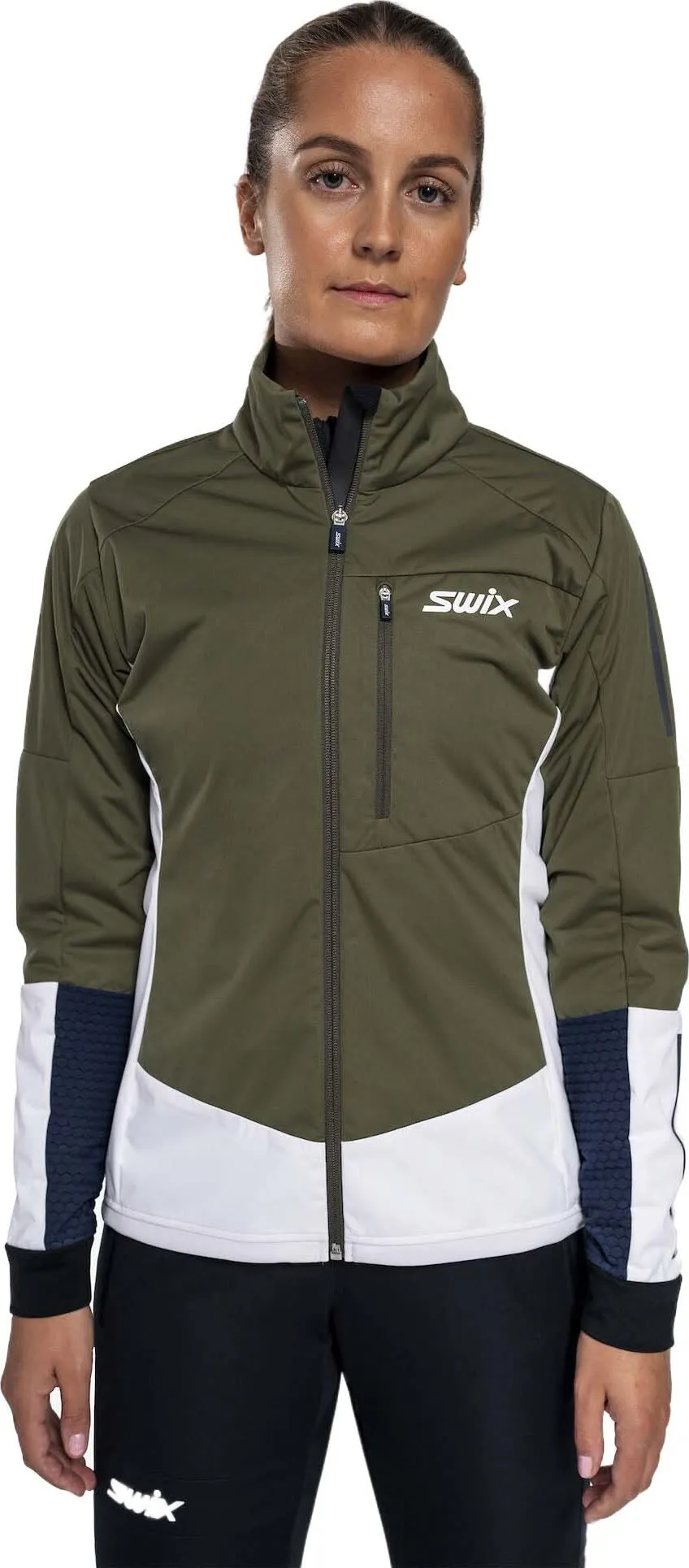 Swix Women&#x27;s Dynamic Jacket Olive/ Bright White | Buy Swix Women&#x27;s Dynamic Jacket Olive/ Bright White here | Outnorth