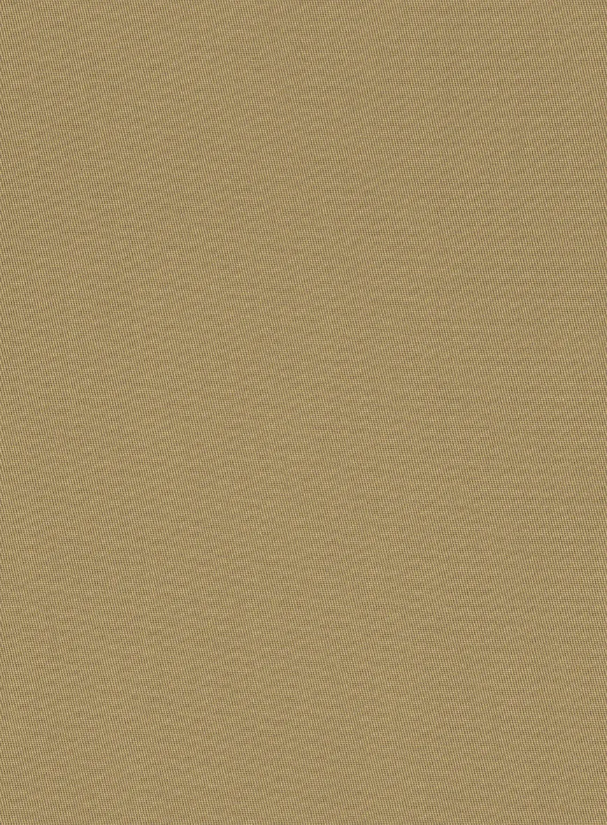 Tan Feather Cotton Canvas Stretch  Jacket