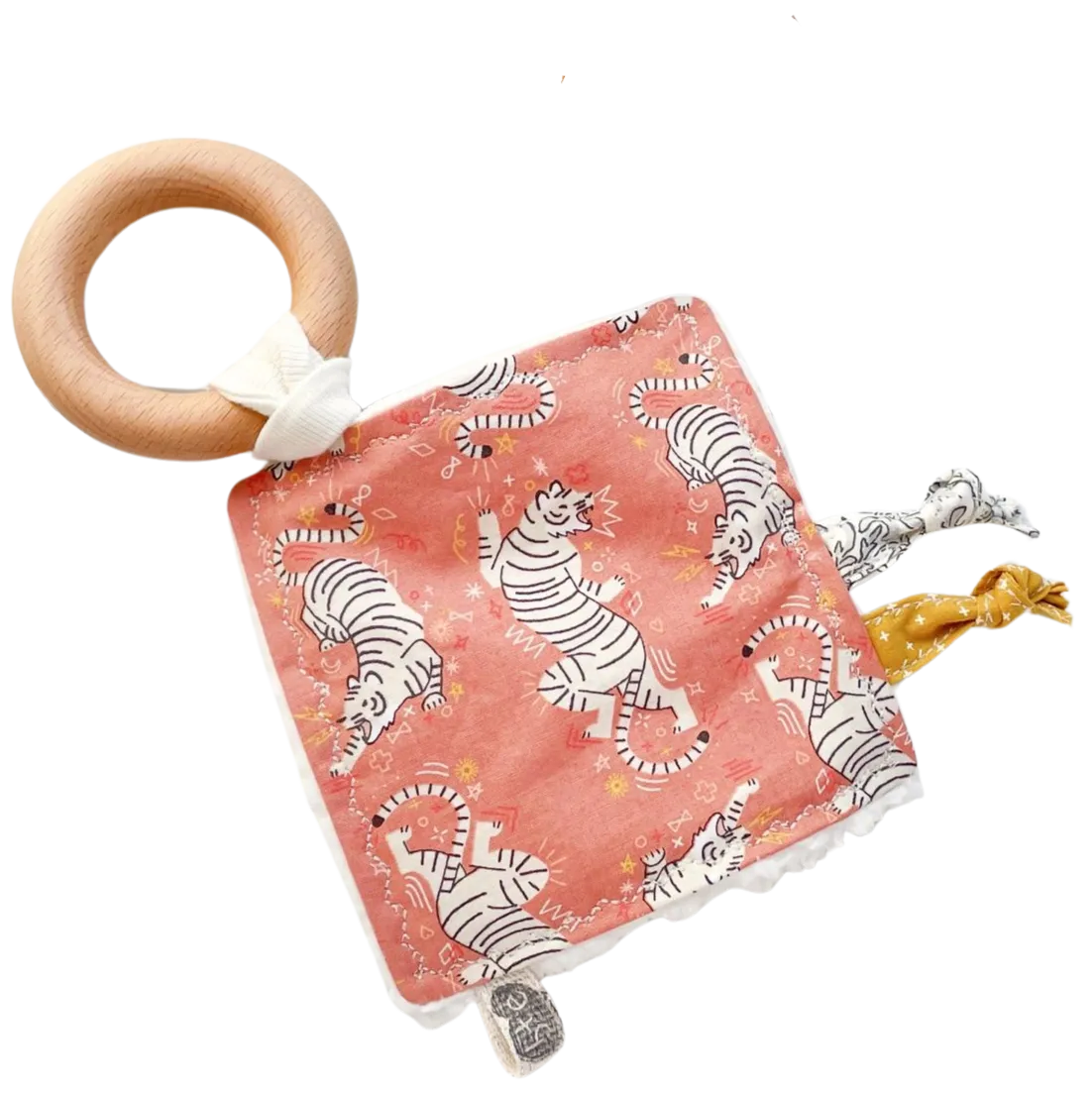The Bird   Elephant - Handmade Soft Sensory Crinkle Toy - Tiger