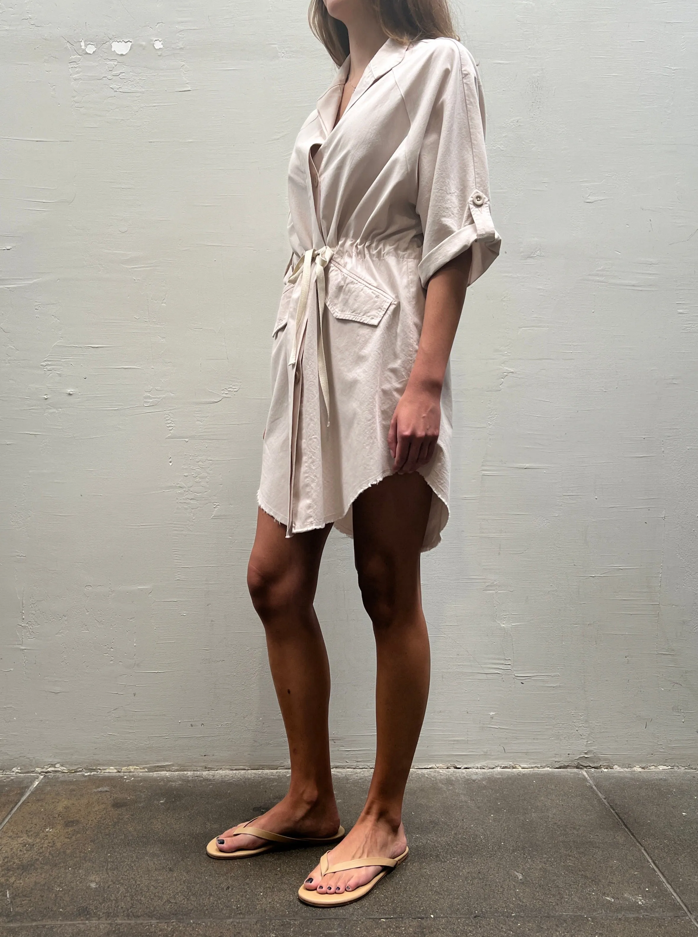 Tracy Jacket in Paperweight Cotton - Cement