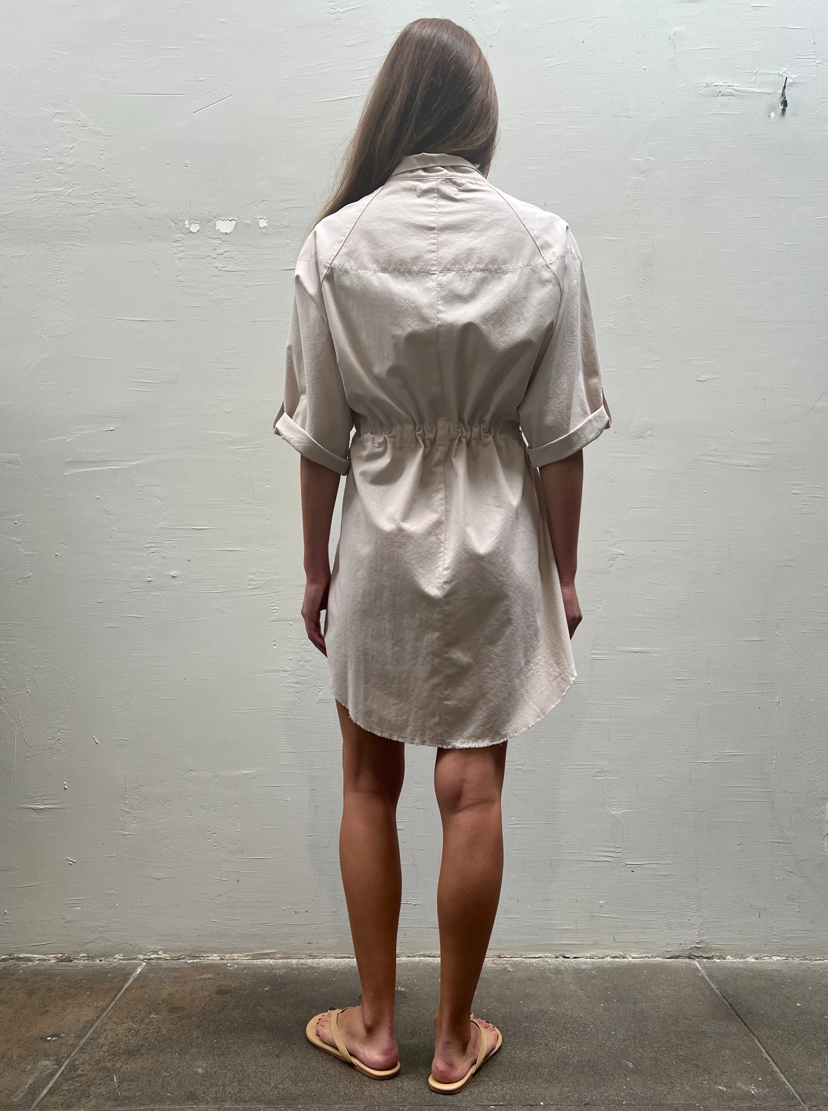 Tracy Jacket in Paperweight Cotton - Cement