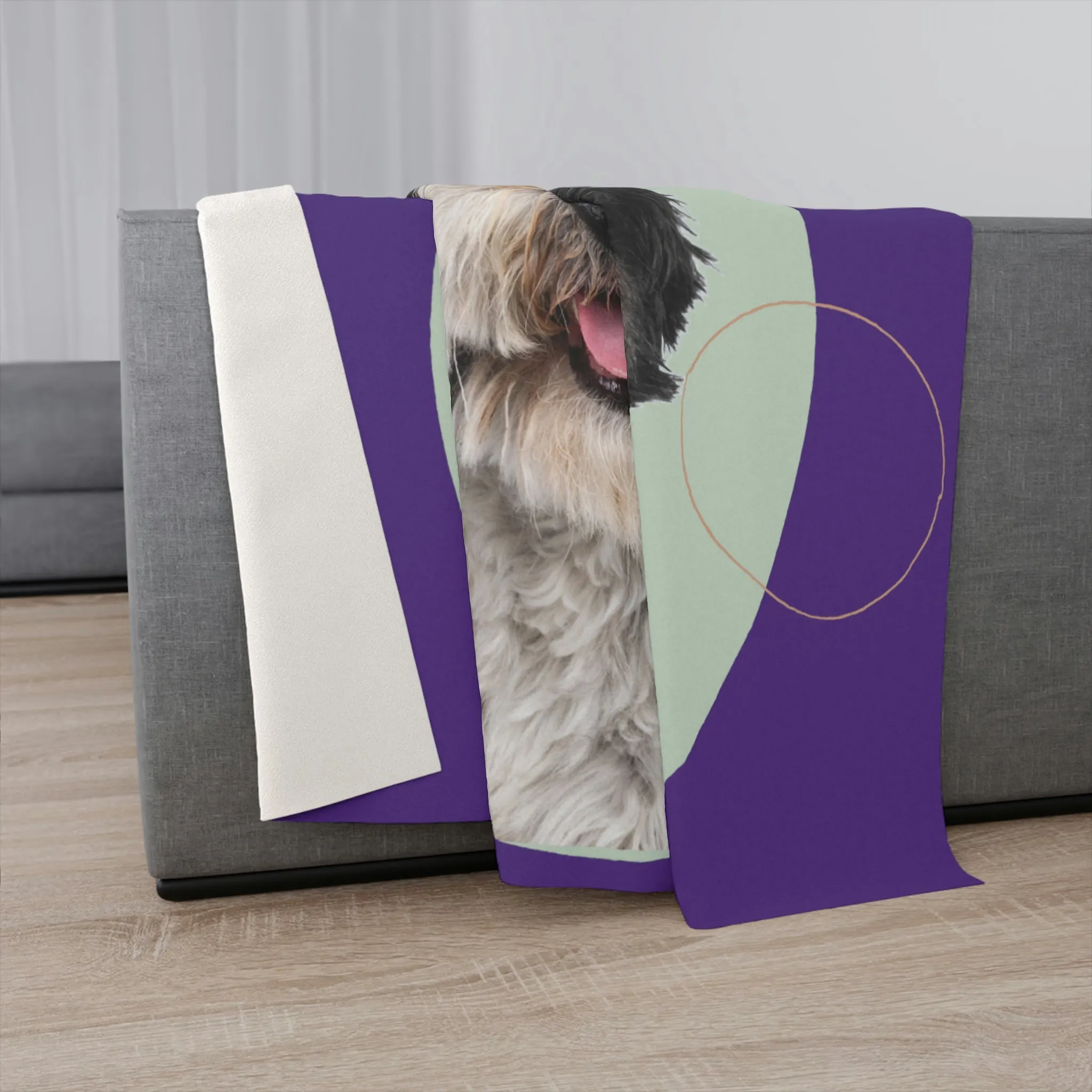 Treat your pets with love Dog POD Sherpa Blanket