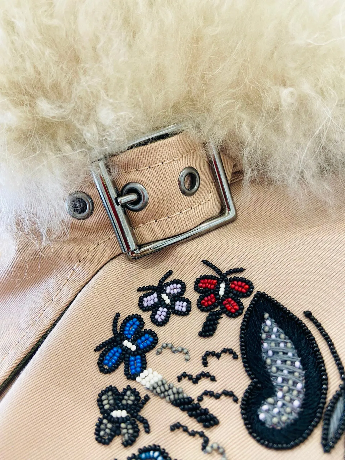 Valentino Beaded Parka Coat. Size 38IT