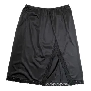 VINTAGE BLACK LACE SLIP SKIRT SIZE MEDIUM