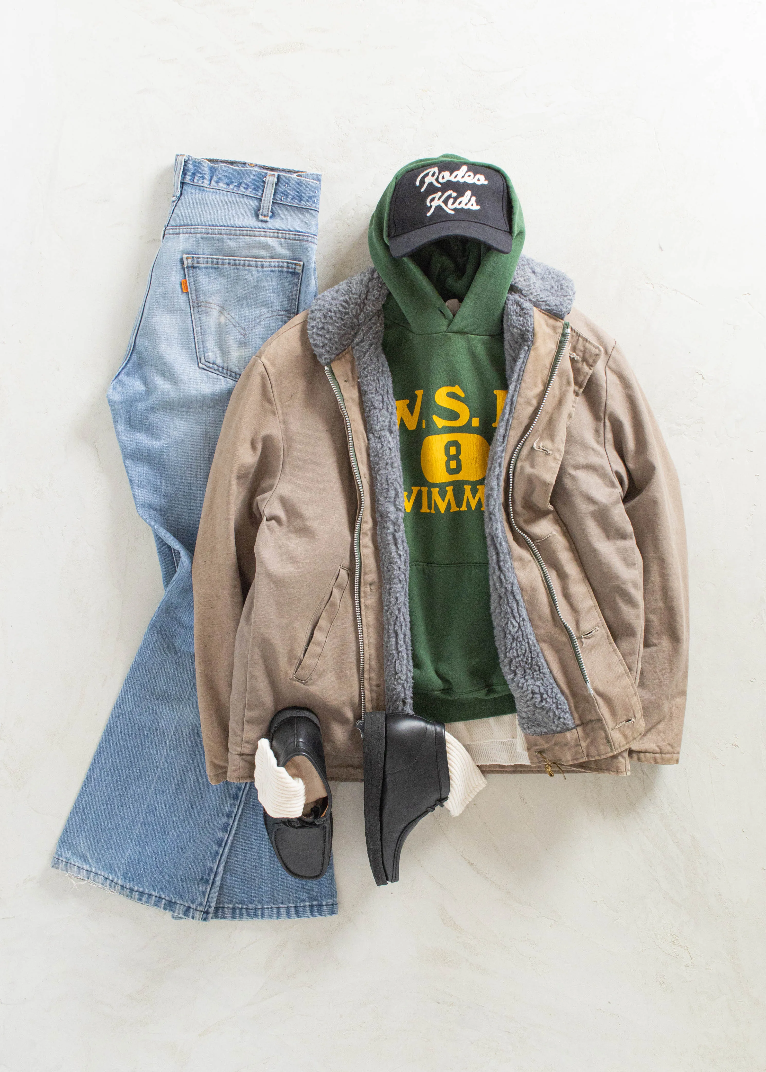 Vintage N1-2 Sherpa Lined Military Deck Jacket Size L/XL
