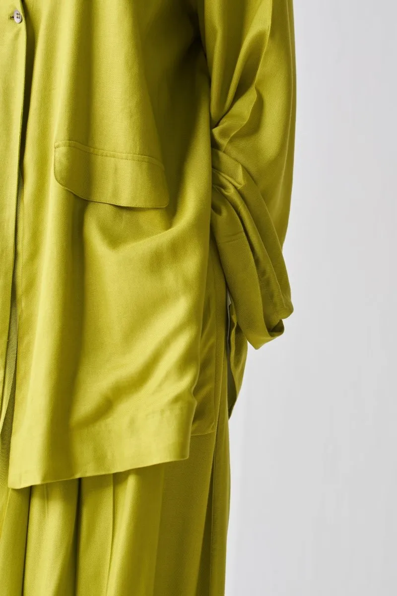 Wide Sleeve Jacket Co ord - Lime