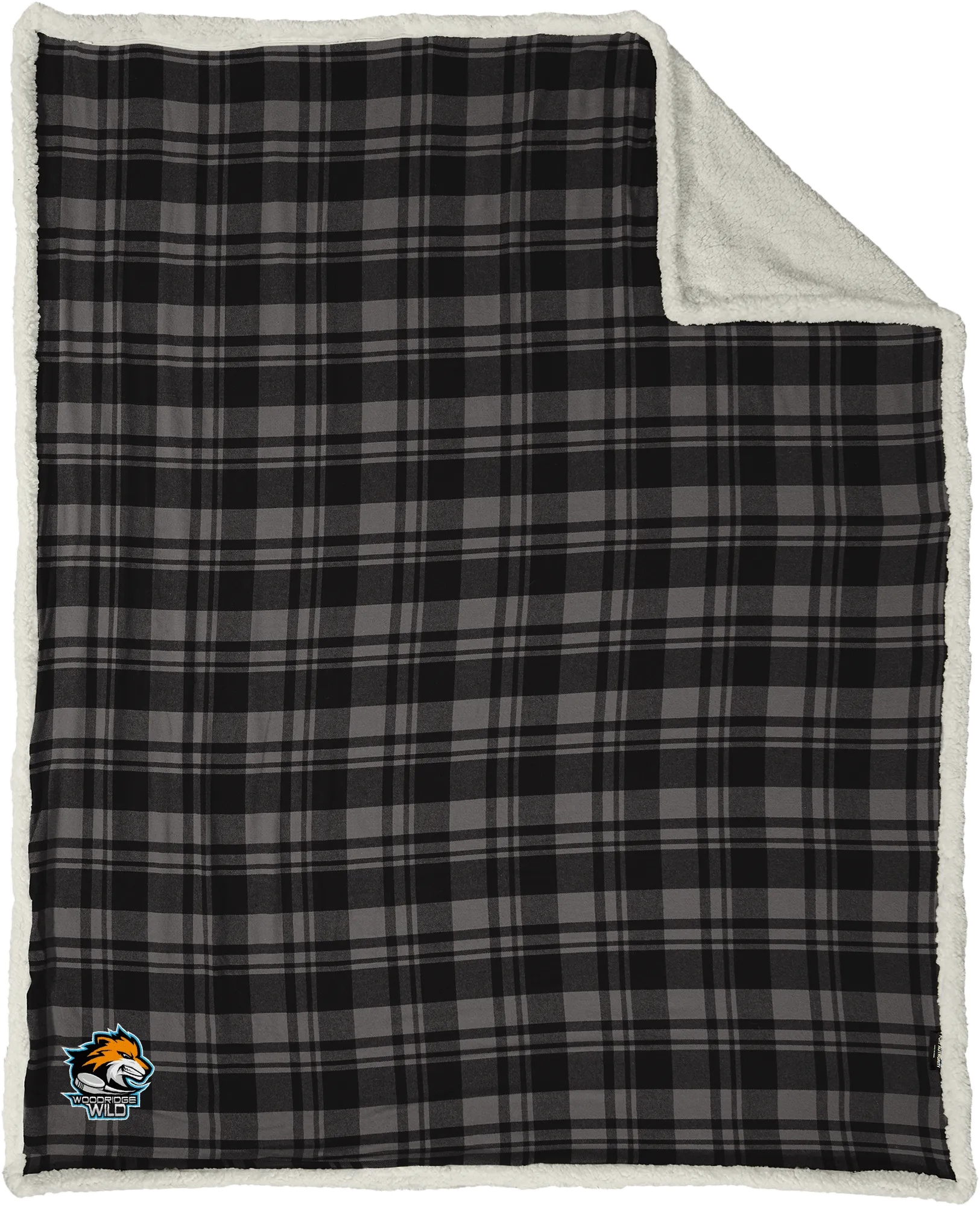 Woodridge Wild Flannel Sherpa Blanket