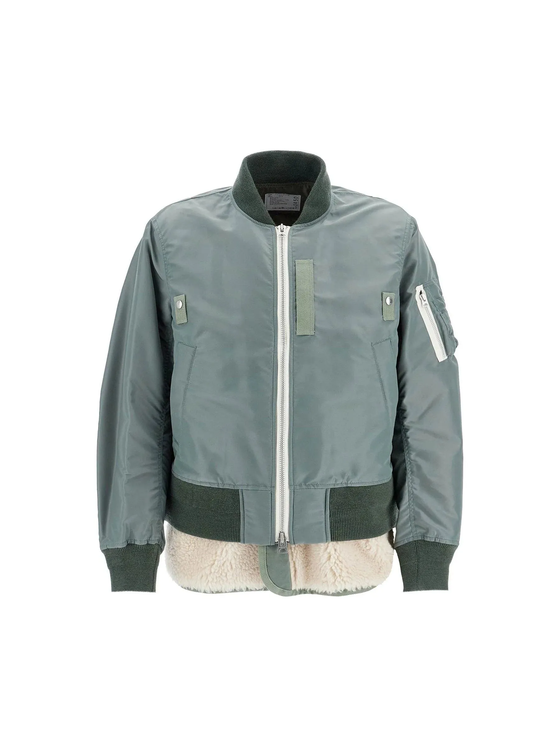Wool Blend Bomber Jacket