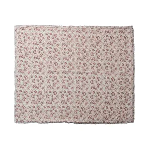 Woven Cotton Printed Throw w/ Sherpa Back, Pattern & Fringe